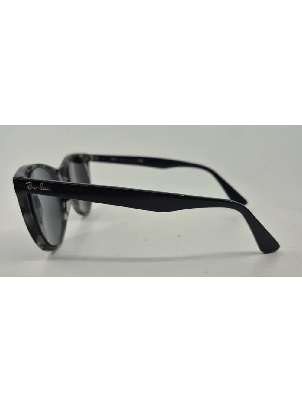 Ray-Ban Wayfarer II RB2185 1250/AD Gray On Black Sunglasses Full Rim 55-18-145